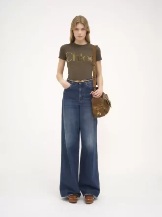 Fitted T-shirt in cotton jersey