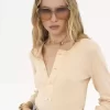 Henley shirt in cotton jersey