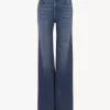 High-rise flare jeans in denim