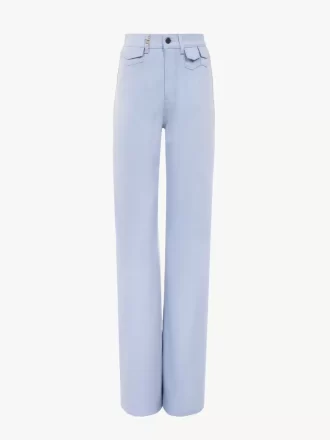 High-rise flare jeans in denim
