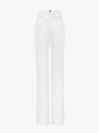 High-rise flare jeans in denim