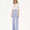 High-rise flare jeans in denim