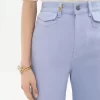 High-rise flare jeans in denim
