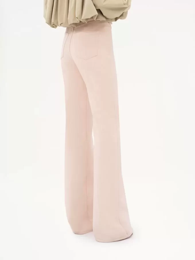 High-rise flare jeans in denim