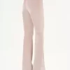 High-rise flared pants in suede