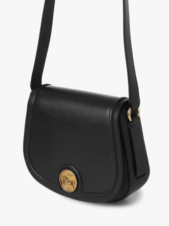 Horse Medal saddle bag in grained leather