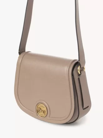 Horse Medal saddle bag in grained leather