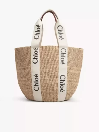Large Woody basket in natural fibers