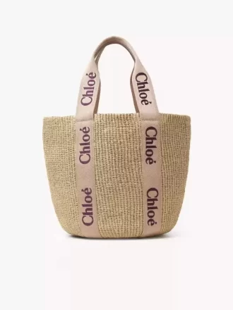 Large Woody basket in natural fibers