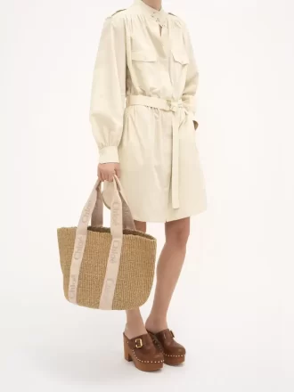 Large Woody basket in natural fibers