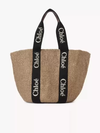 Large Woody basket in natural fibers