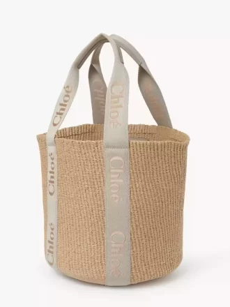 Large Woody basket in natural fibers