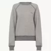 Logo sweater in cotton fleece mix