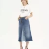 Oversized logo T-shirt in cotton jersey