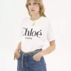 Oversized logo T-shirt in cotton jersey