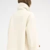 Oversized short coat in wool