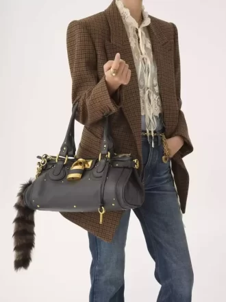 Paddington bag in grained leather