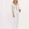 High-rise flare jeans in denim