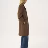 Riding coat in houndstooth wool