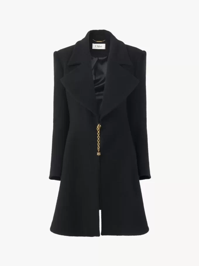 Riding coat in wool bouclette