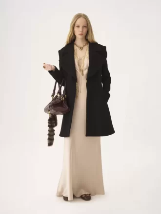 Riding coat in wool bouclette