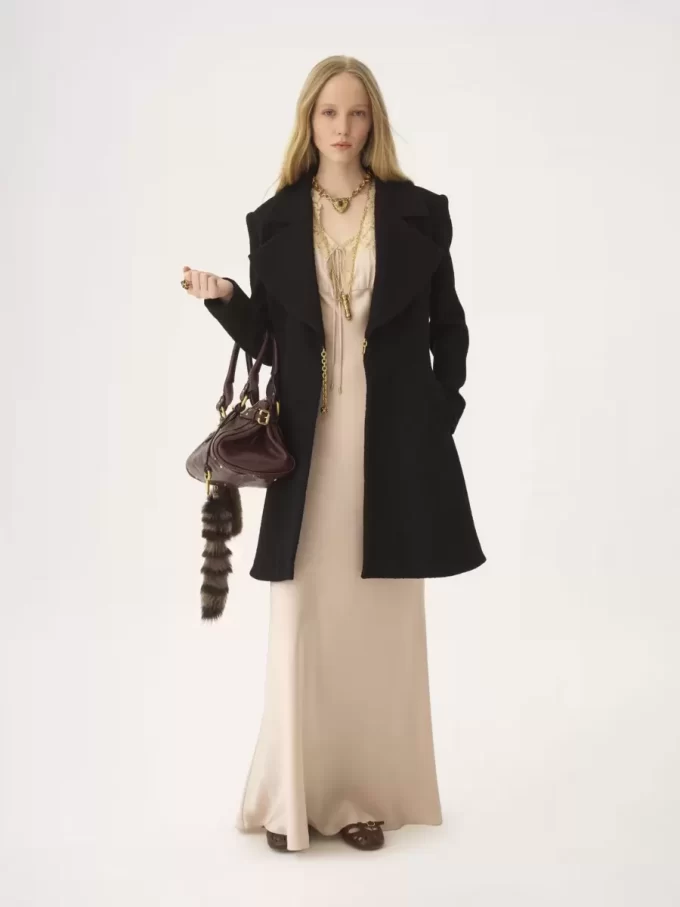 Riding coat in wool bouclette