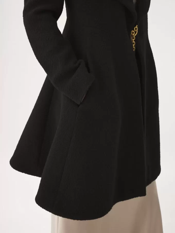 Riding coat in wool bouclette