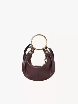 small bracelet hobo bag in grained leather 1 330x440 - Small Bracelet Hobo bag in grained leather