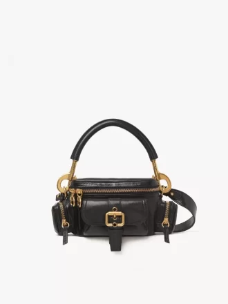 Small Camera bag in shiny leather