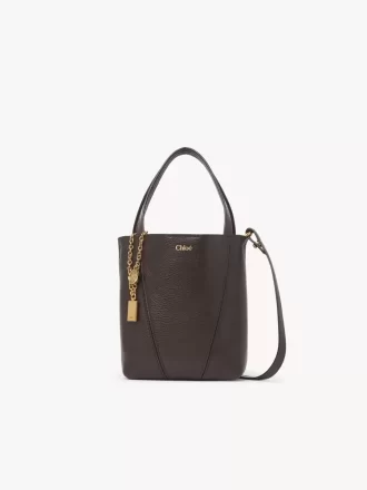 Small Chloé Spin tote bag in grained leather