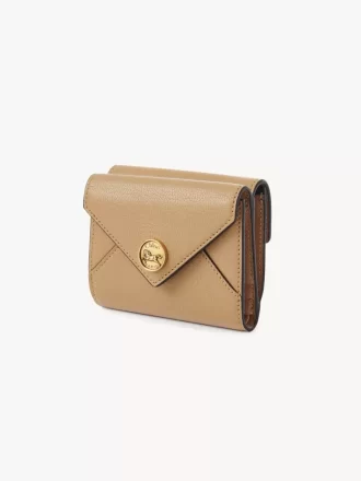 Small Envelope tri-fold in grained leather