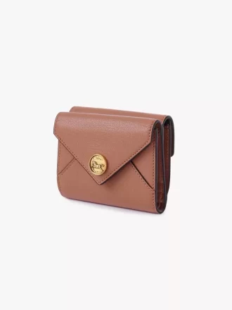 Small Envelope tri-fold in grained leather