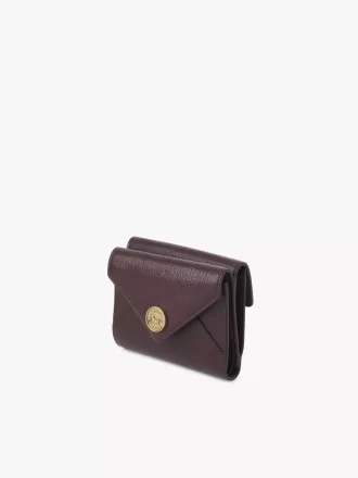 Small Envelope tri-fold in grained leather