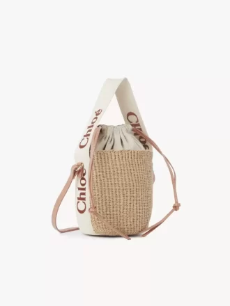 Small Woody basket in natural fibers