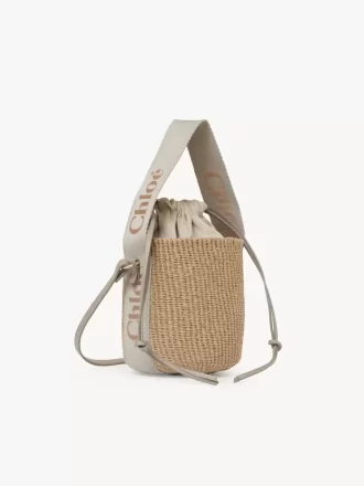 Small Woody basket in natural fibers