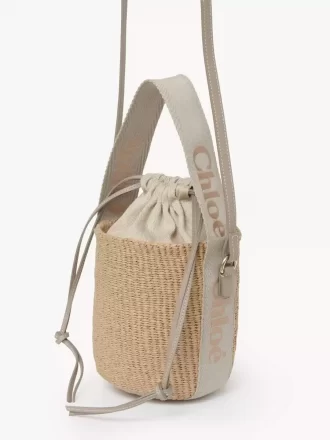 Small Woody basket in natural fibers