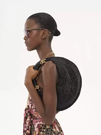 Summer Banana hobo bag in raffia