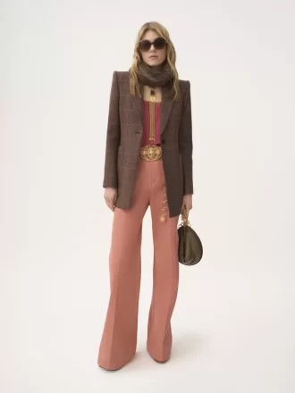 Tailored jacket in check wool
