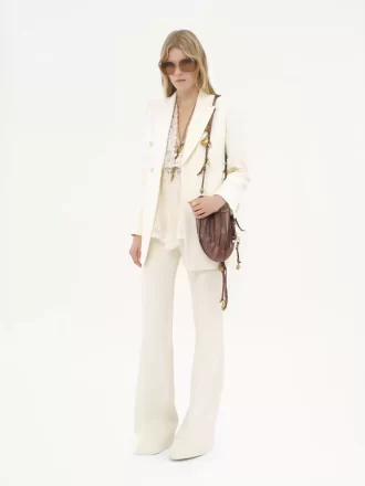 Tailored jacket in cotton-mix jacquard