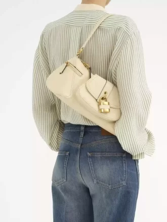 The 99 shoulder bag in grained leather