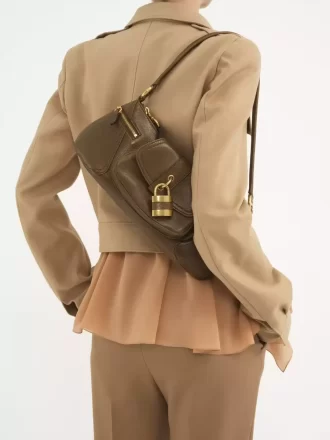 The 99 shoulder bag in grained leather