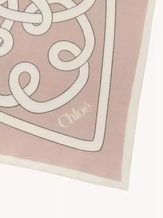 The Chloé Iconic Print scarf in cotton & silk