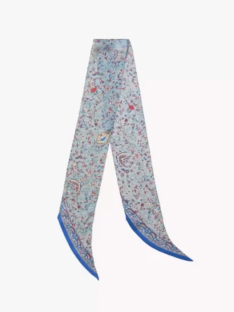 The Chloé Paisley bandeau scarf in silk charmeuse