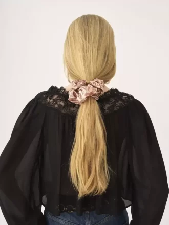 The Chloé Paisley hair scrunchie in silk twill